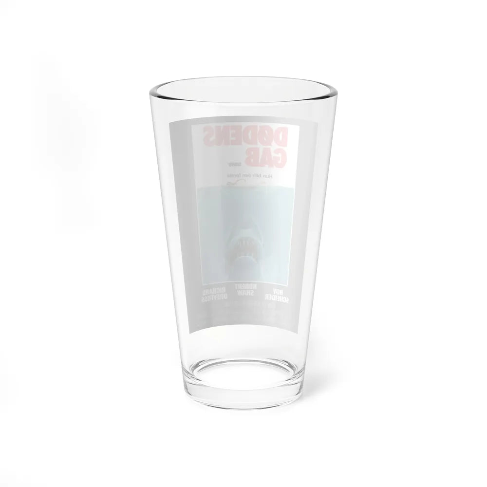 JAWS (DANISH) 1975 Movie Poster - Pint Glass 16oz-Go Mug Yourself