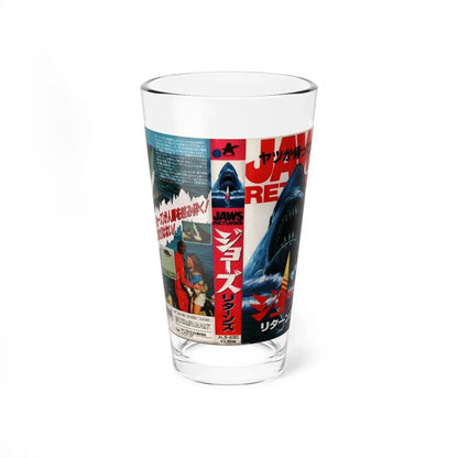 JAWS RETURNS (VHS COVER) Pint Glass 16oz 16oz - Go Mug Yourself