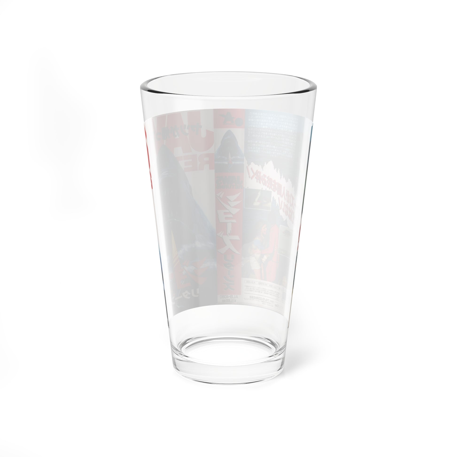 JAWS RETURNS (VHS COVER) Pint Glass 16oz-Go Mug Yourself