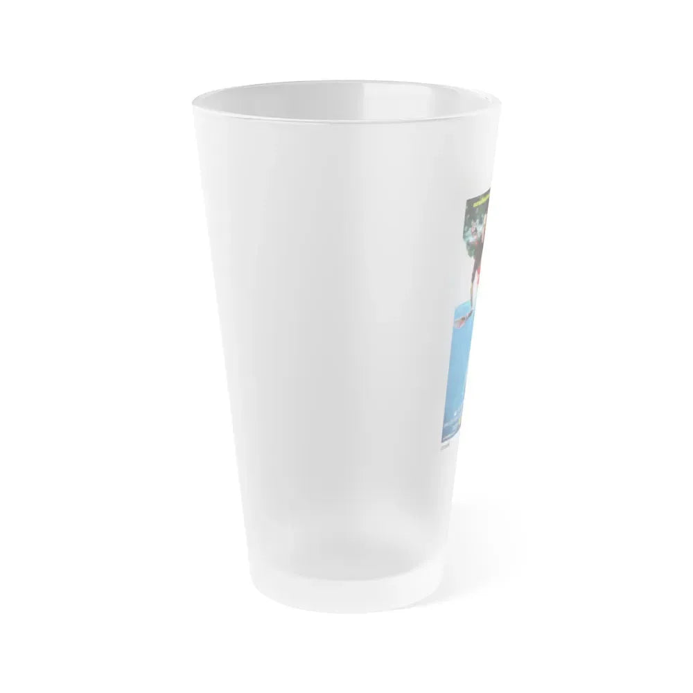 JAWS (THAI) 1975 Movie Poster - Frosted Pint Glass 16oz - Go Mug Yourself