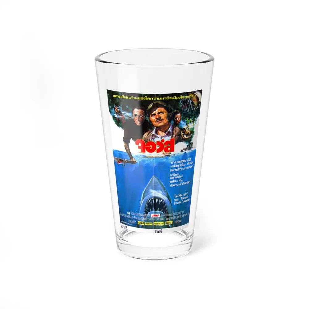 JAWS (THAI) 1975 Movie Poster - Pint Glass 16oz-16oz-Go Mug Yourself