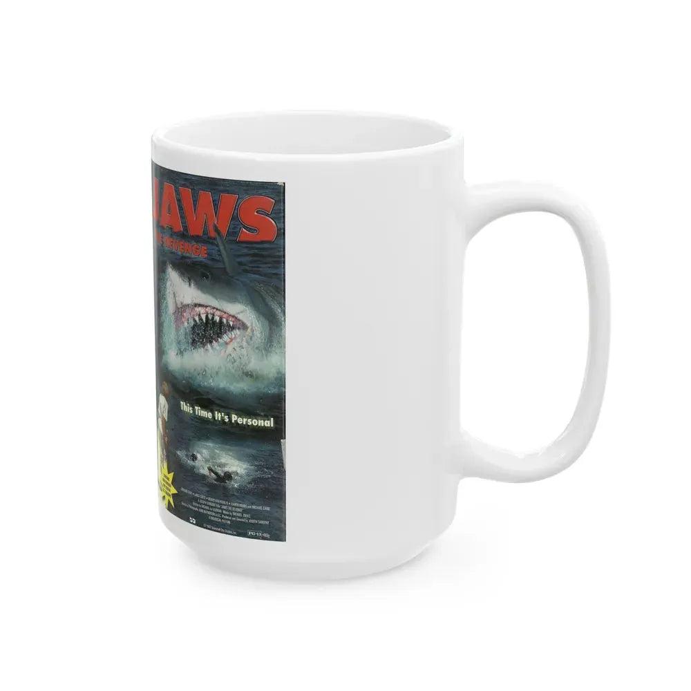 JAWS THE REVENGE (VHS COVER) - White Coffee Mug - Go Mug Yourself