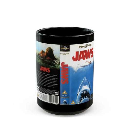 JAWS (VHS COVER) - Black Coffee Mug 15oz - Go Mug Yourself