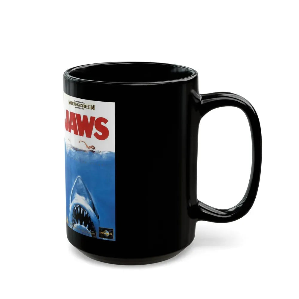 JAWS (VHS COVER) - Black Coffee Mug - Go Mug Yourself