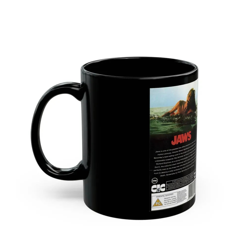 JAWS (VHS COVER) - Black Coffee Mug - Go Mug Yourself