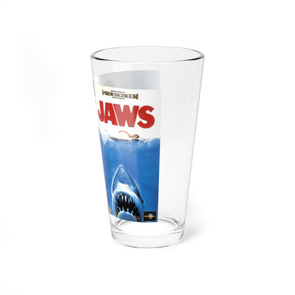 JAWS (VHS COVER) Pint Glass 16oz-Go Mug Yourself