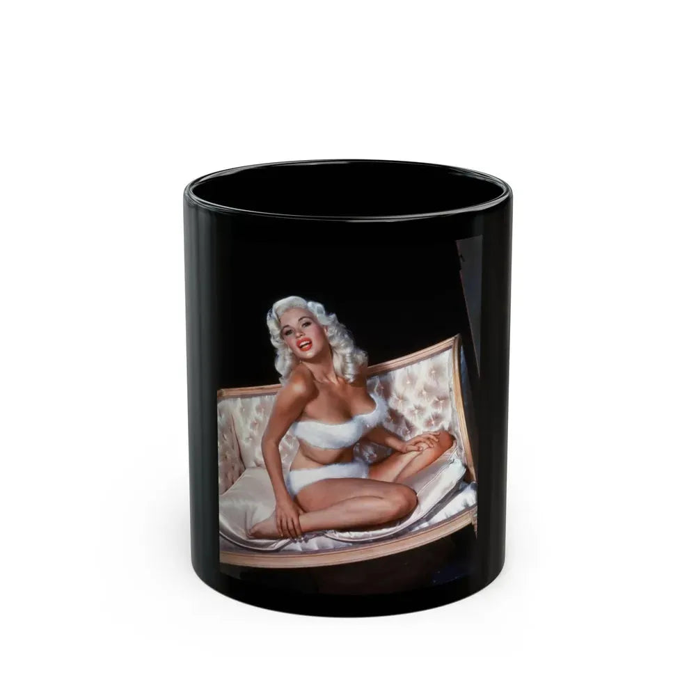 Jayne Mansfield #100 (Vintage Female Icon) Black Coffee Mug 11oz - Go Mug Yourself