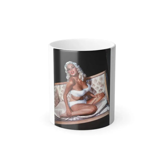 Jayne Mansfield #100 (Vintage Female Icon) Color Changing Coffee Mug 11oz - Go Mug Yourself
