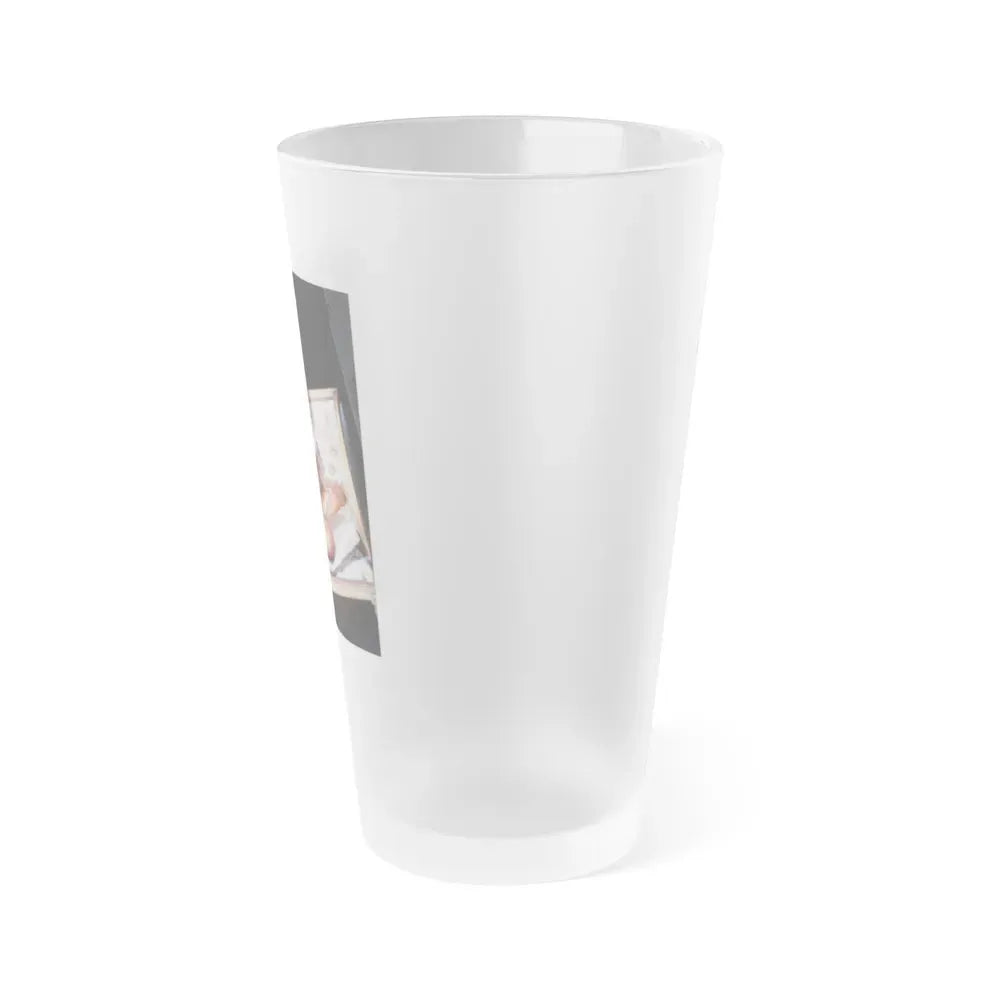 Jayne Mansfield #100 (Vintage Female Icon) Frosted Pint Glass 16oz - Go Mug Yourself