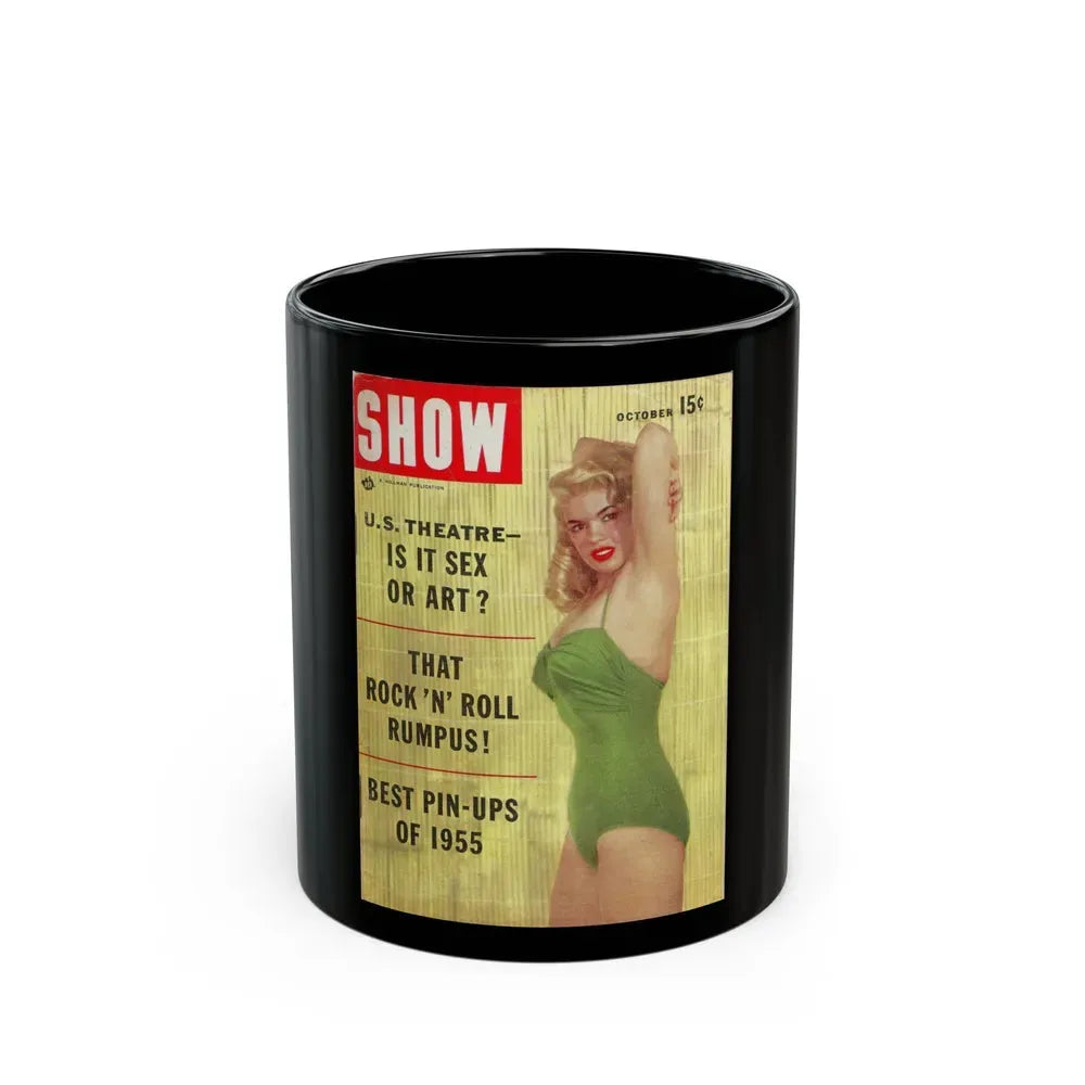 Jayne Mansfield #135 - Mag. Cover (Vintage Female Icon) Black Coffee Mug 11oz - Go Mug Yourself