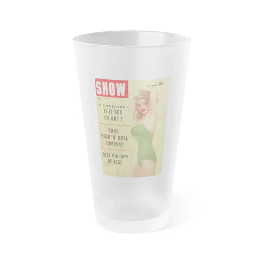 Jayne Mansfield #135 - Mag. Cover (Vintage Female Icon) Frosted Pint Glass 16oz 16oz Frosted - Go Mug Yourself