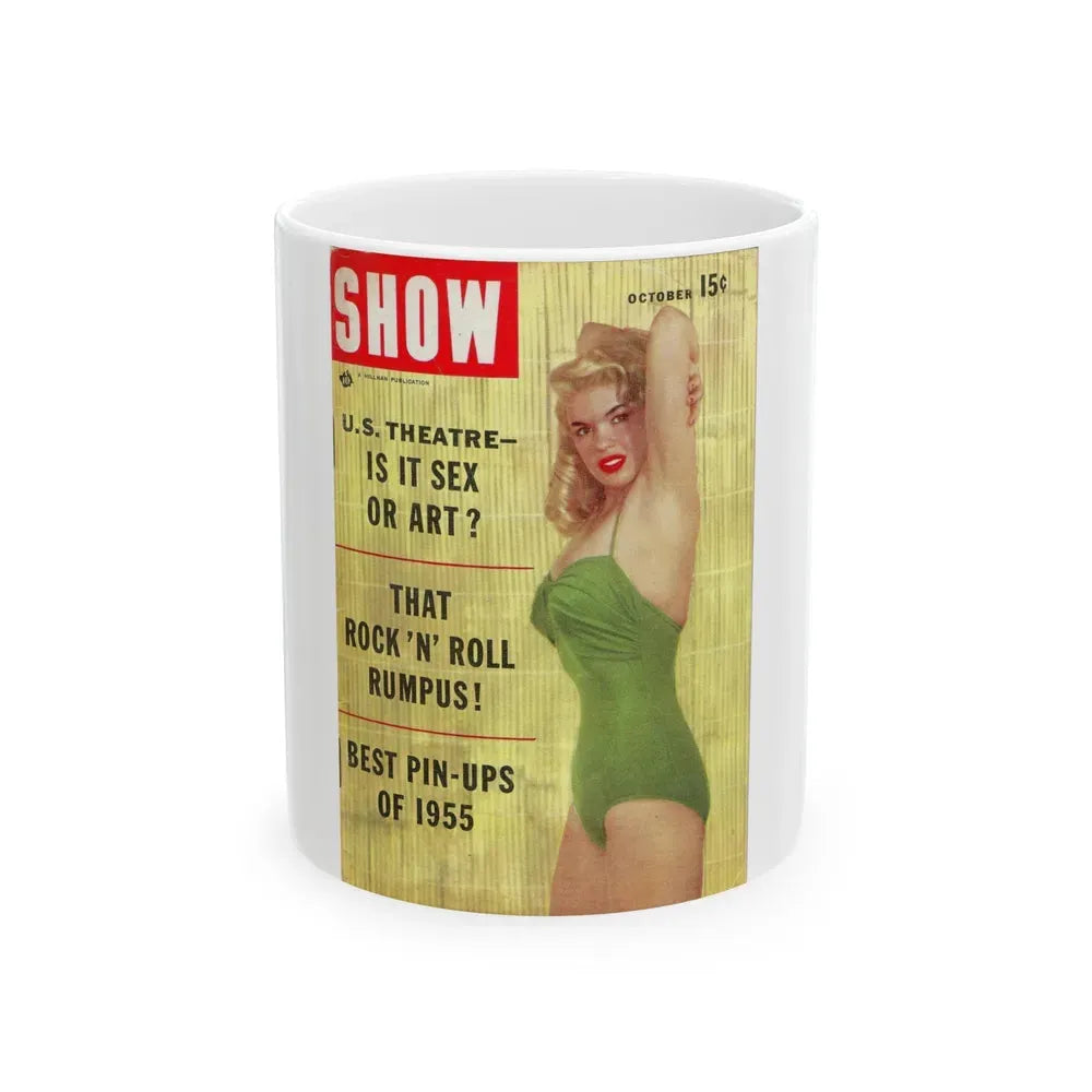 Jayne Mansfield #135 - Mag. Cover (Vintage Female Icon) White Coffee Mug 11oz - Go Mug Yourself