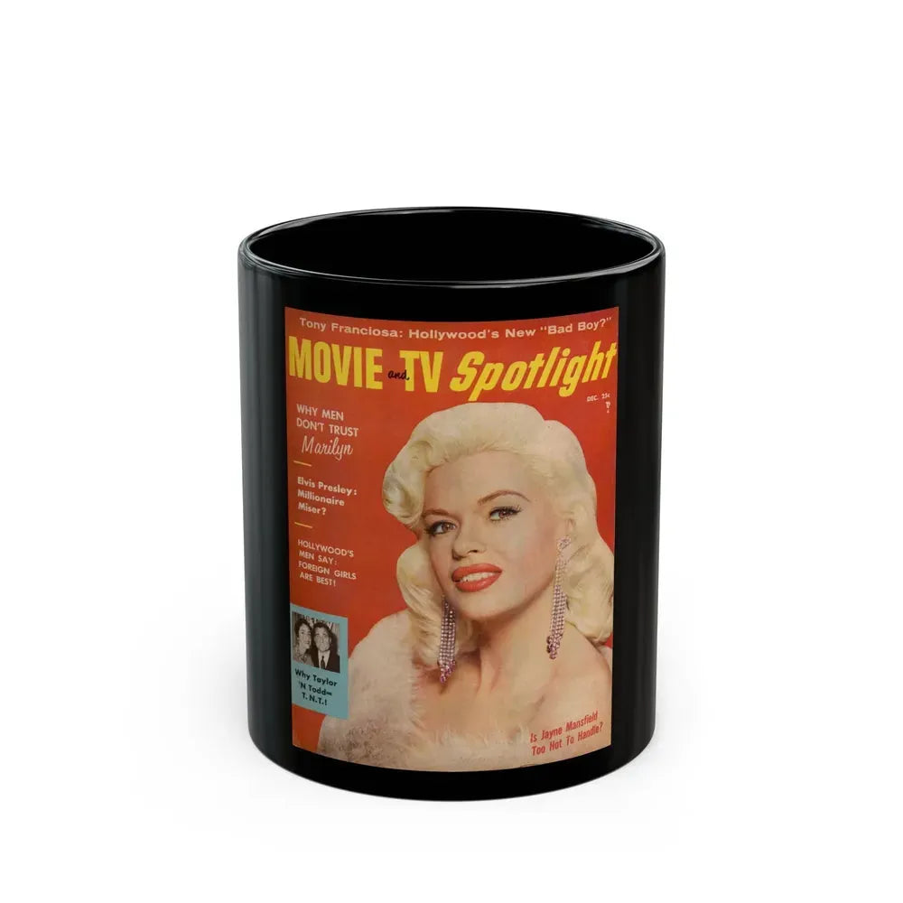 Jayne Mansfield #136 - Mag. Cover (Vintage Female Icon) Black Coffee Mug 11oz - Go Mug Yourself