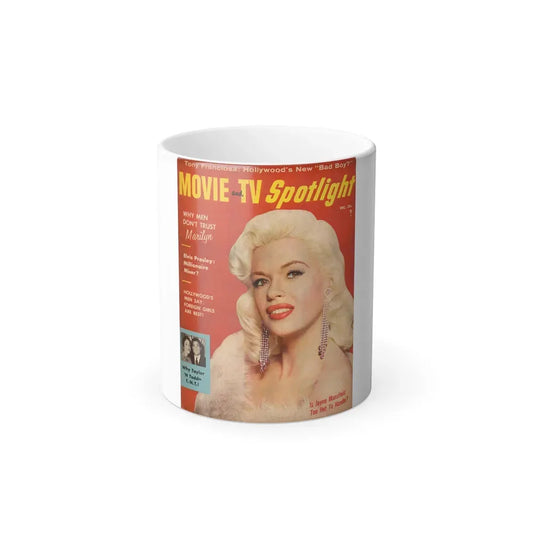Jayne Mansfield #136 - Mag. Cover (Vintage Female Icon) Color Changing Mug 11oz 11oz - Go Mug Yourself
