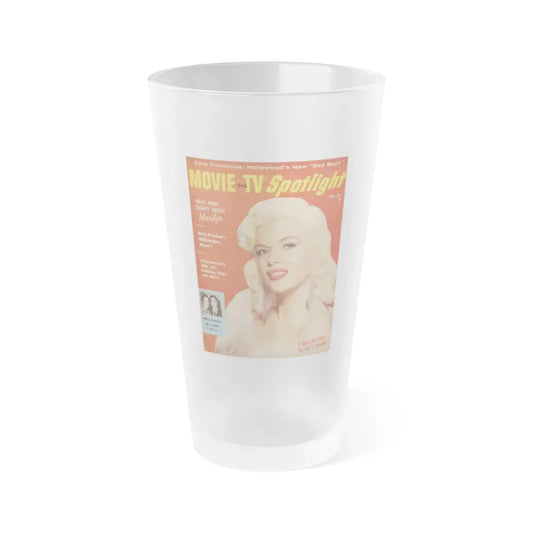 Jayne Mansfield #136 - Mag. Cover (Vintage Female Icon) Frosted Pint Glass 16oz 16oz Frosted - Go Mug Yourself