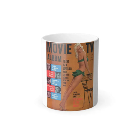 Jayne Mansfield #137 - Mag. Cover (Vintage Female Icon) Color Changing Mug 11oz 11oz - Go Mug Yourself