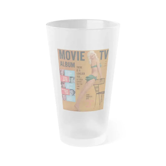 Jayne Mansfield #137 - Mag. Cover (Vintage Female Icon) Frosted Pint Glass 16oz 16oz Frosted - Go Mug Yourself