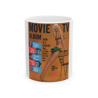 Jayne Mansfield #137 - Mag. Cover (Vintage Female Icon) White Coffee Mug 11oz - Go Mug Yourself