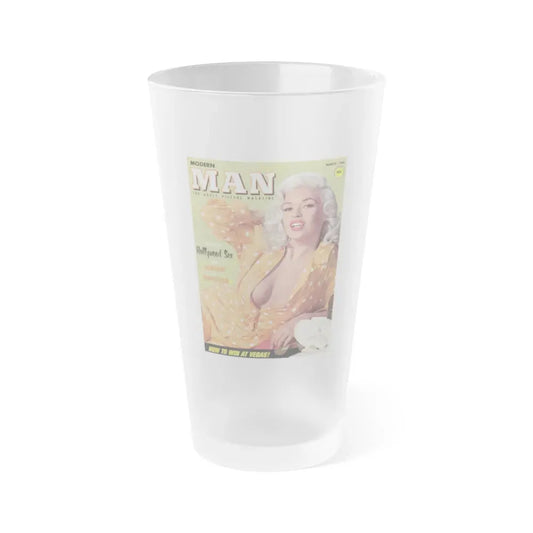Jayne Mansfield #139 - Mag. Cover (Vintage Female Icon) Frosted Pint Glass 16oz 16oz Frosted - Go Mug Yourself