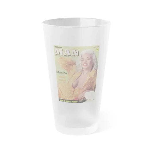 Jayne Mansfield #139 - Mag. Cover (Vintage Female Icon) Frosted Pint Glass 16oz 16oz Frosted - Go Mug Yourself