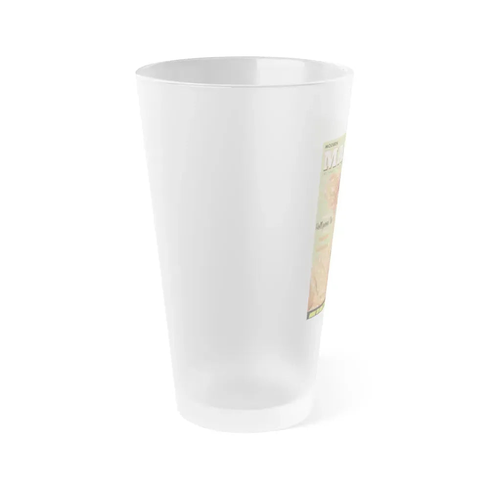 Jayne Mansfield #139 - Mag. Cover (Vintage Female Icon) Frosted Pint Glass 16oz - Go Mug Yourself