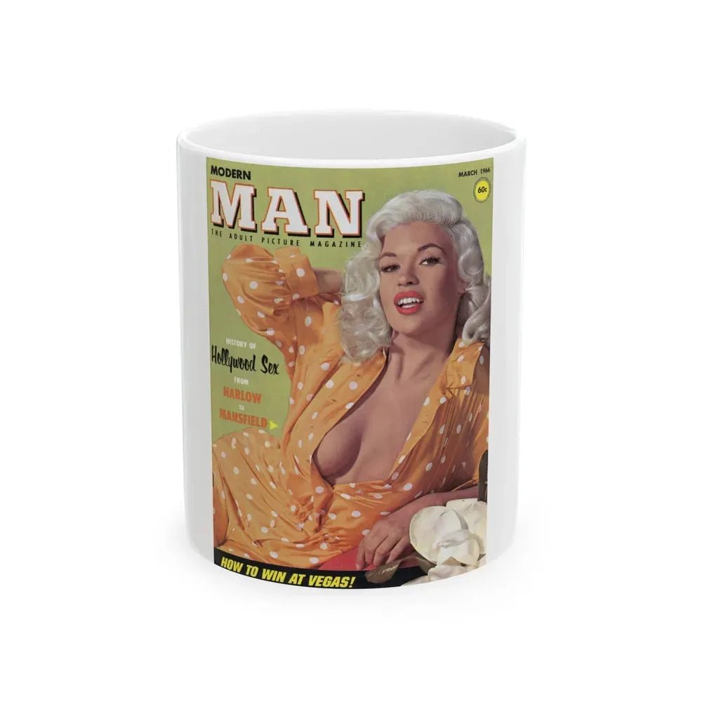 Jayne Mansfield #139 - Mag. Cover (Vintage Female Icon) White Coffee Mug 11oz - Go Mug Yourself