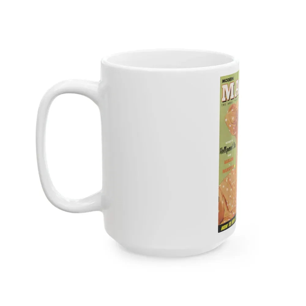 Jayne Mansfield #139 - Mag. Cover (Vintage Female Icon) White Coffee Mug - Go Mug Yourself