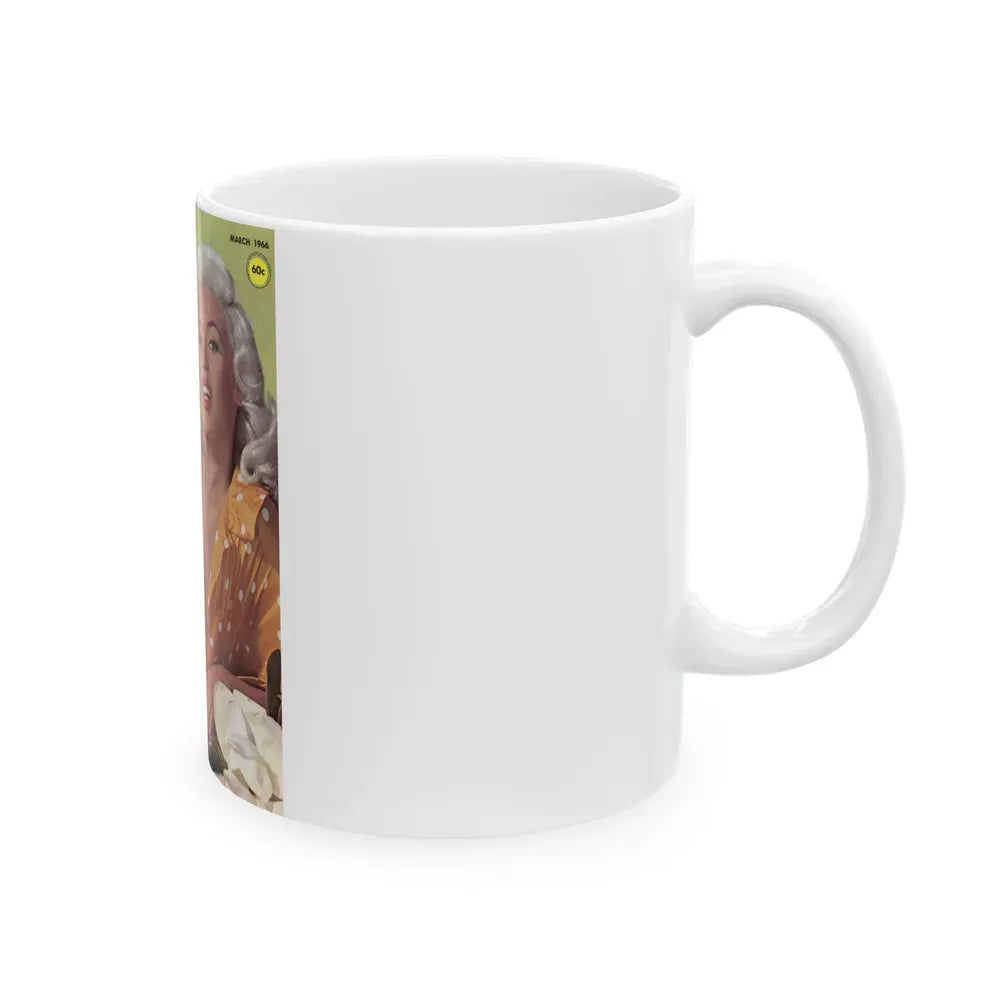 Jayne Mansfield #139 - Mag. Cover (Vintage Female Icon) White Coffee Mug - Go Mug Yourself