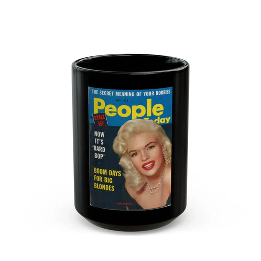 Jayne Mansfield #140 - Mag. Cover (Vintage Female Icon) Black Coffee Mug 15oz - Go Mug Yourself