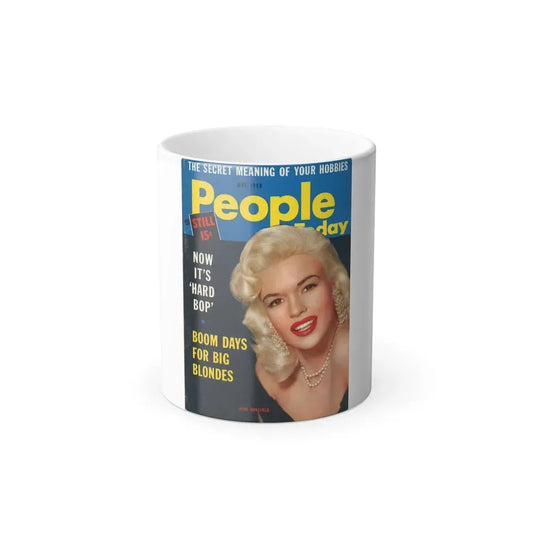 Jayne Mansfield #140 - Mag. Cover (Vintage Female Icon) Color Changing Mug 11oz 11oz - Go Mug Yourself