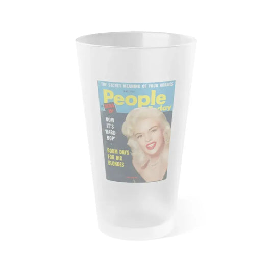 Jayne Mansfield #140 - Mag. Cover (Vintage Female Icon) Frosted Pint Glass 16oz 16oz Frosted - Go Mug Yourself