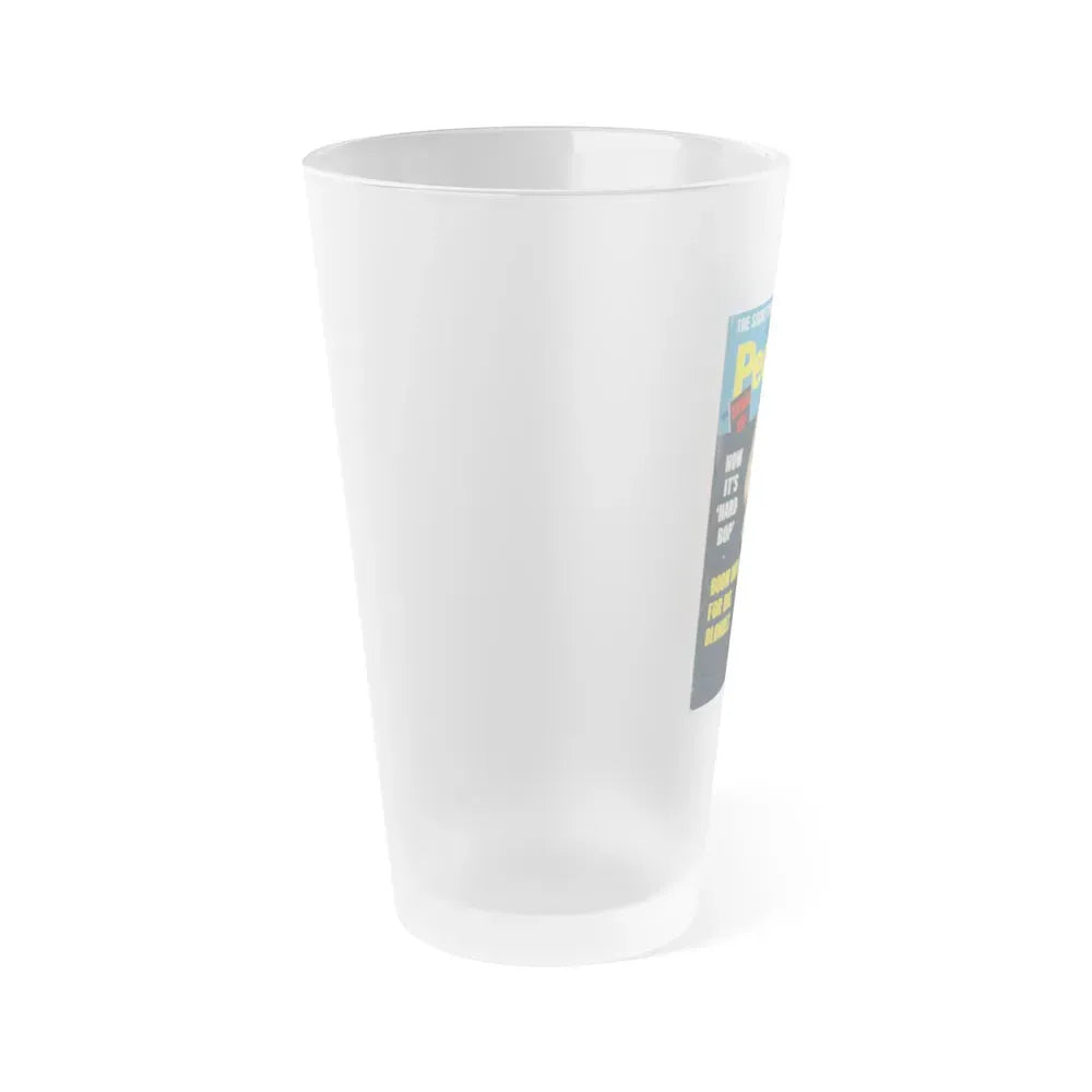 Jayne Mansfield #140 - Mag. Cover (Vintage Female Icon) Frosted Pint Glass 16oz - Go Mug Yourself
