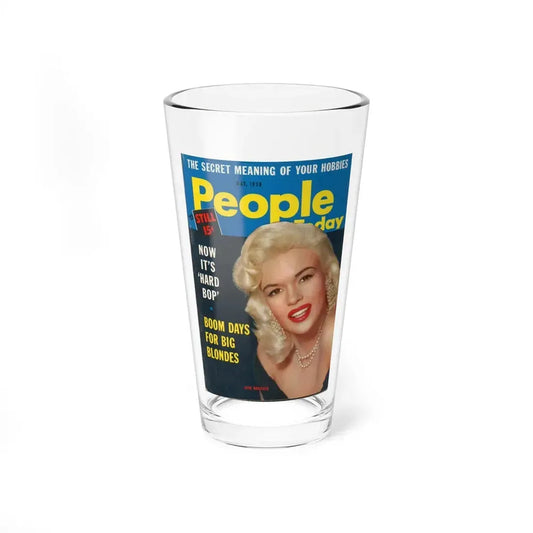 Jayne Mansfield #140 - Mag. Cover (Vintage Female Icon) Pint Glass 16oz 16oz - Go Mug Yourself