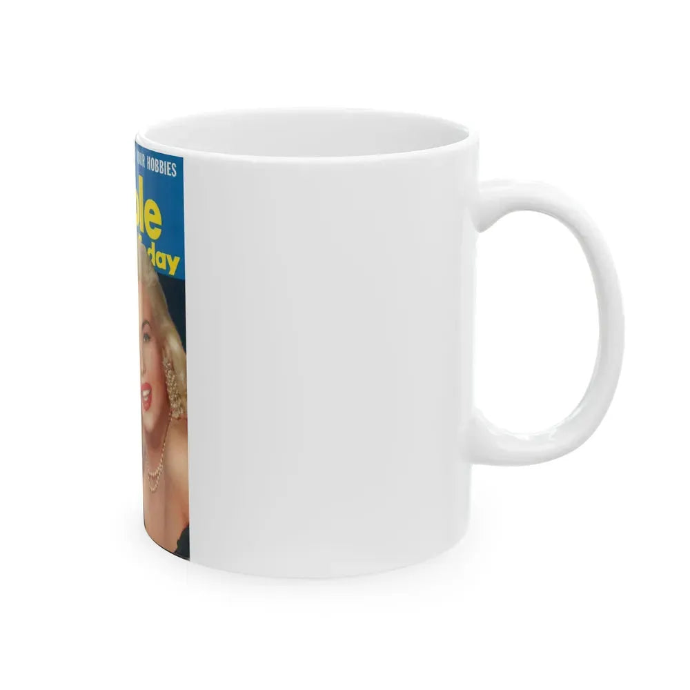 Jayne Mansfield #140 - Mag. Cover (Vintage Female Icon) White Coffee Mug - Go Mug Yourself