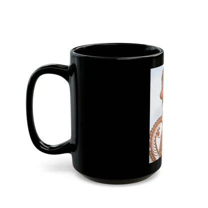 Jayne Mansfield #141 - Topless (Vintage Female Icon) Black Coffee Mug - Go Mug Yourself