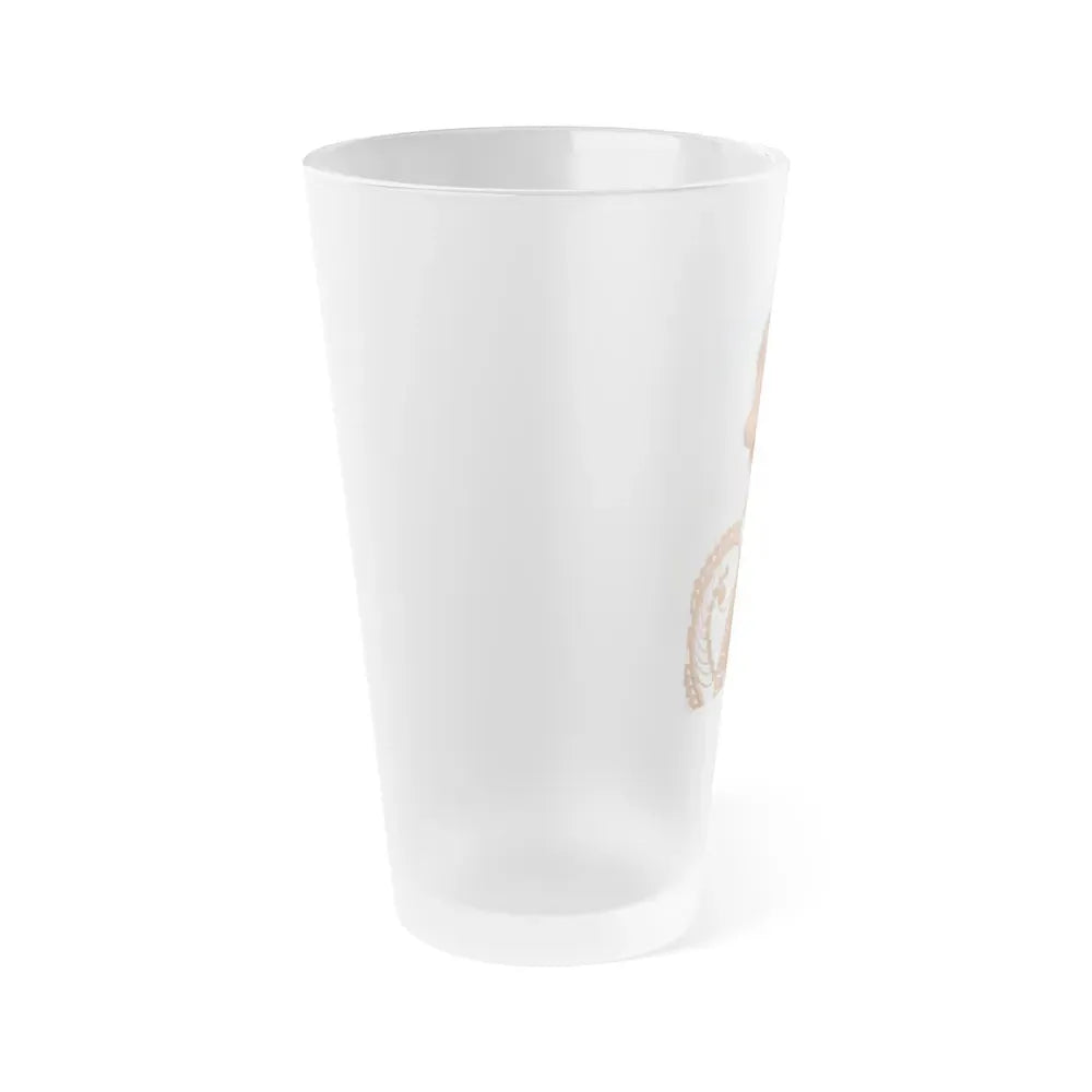Jayne Mansfield #141 - Topless (Vintage Female Icon) Frosted Pint Glass 16oz - Go Mug Yourself