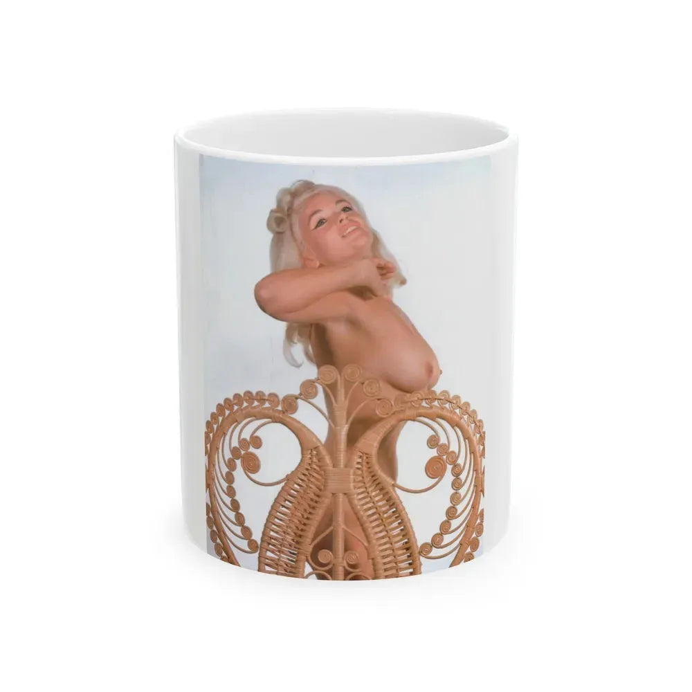 Jayne Mansfield #141 - Topless (Vintage Female Icon) White Coffee Mug 11oz - Go Mug Yourself