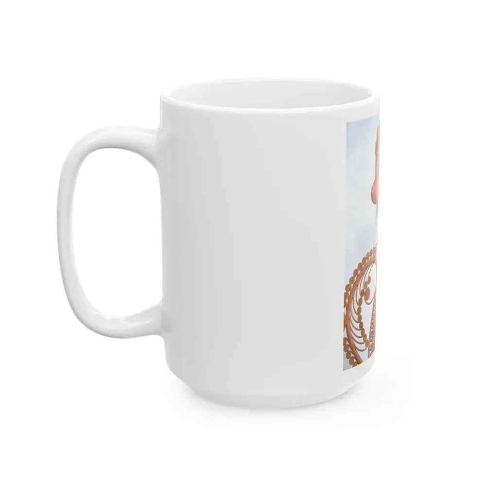 Jayne Mansfield #141 - Topless (Vintage Female Icon) White Coffee Mug - Go Mug Yourself