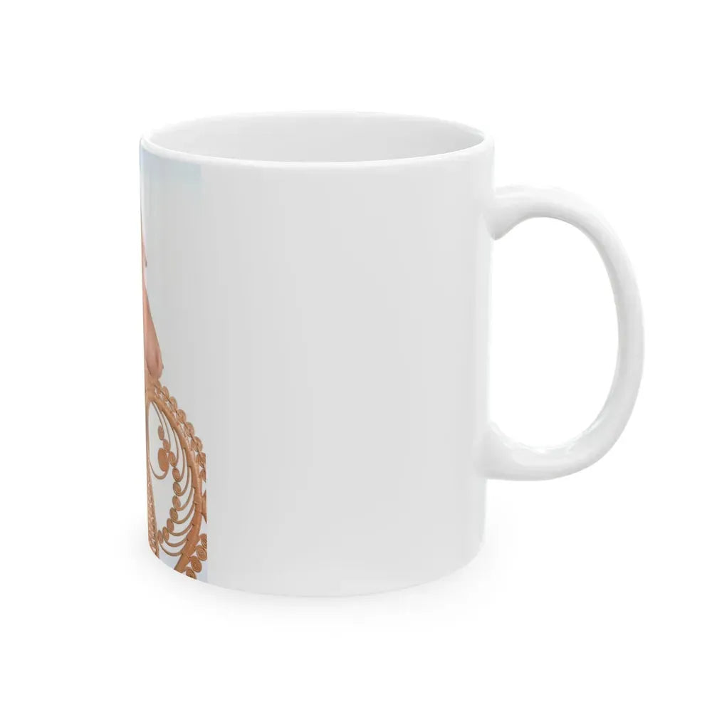 Jayne Mansfield #141 - Topless (Vintage Female Icon) White Coffee Mug - Go Mug Yourself
