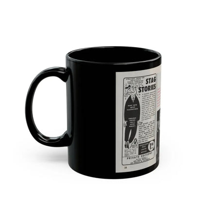 Jayne Mansfield #150 - Pose! Pocket Mag. July '58 - 3 B&W Photos (Vintage Female Icon) Black Coffee Mug - Go Mug Yourself
