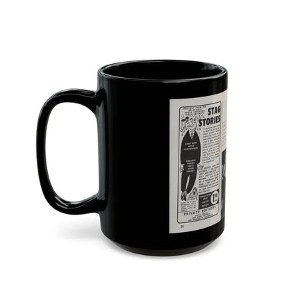 Jayne Mansfield #150 - Pose! Pocket Mag. July '58 - 3 B&W Photos (Vintage Female Icon) Black Coffee Mug - Go Mug Yourself