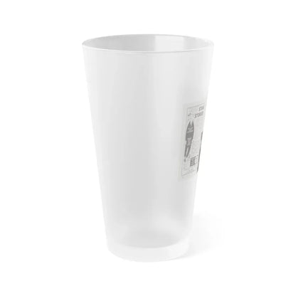Jayne Mansfield #150 - Pose! Pocket Mag. July '58 - 3 B&W Photos (Vintage Female Icon) Frosted Pint Glass 16oz - Go Mug Yourself
