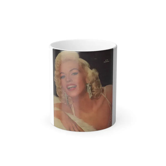 Jayne Mansfield #151 (Vintage Female Icon) Color Changing Coffee Mug 11oz - Go Mug Yourself