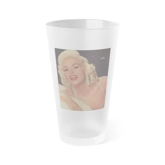 Jayne Mansfield #151 (Vintage Female Icon) Frosted Pint Glass 16oz-16oz-Frosted-Go Mug Yourself