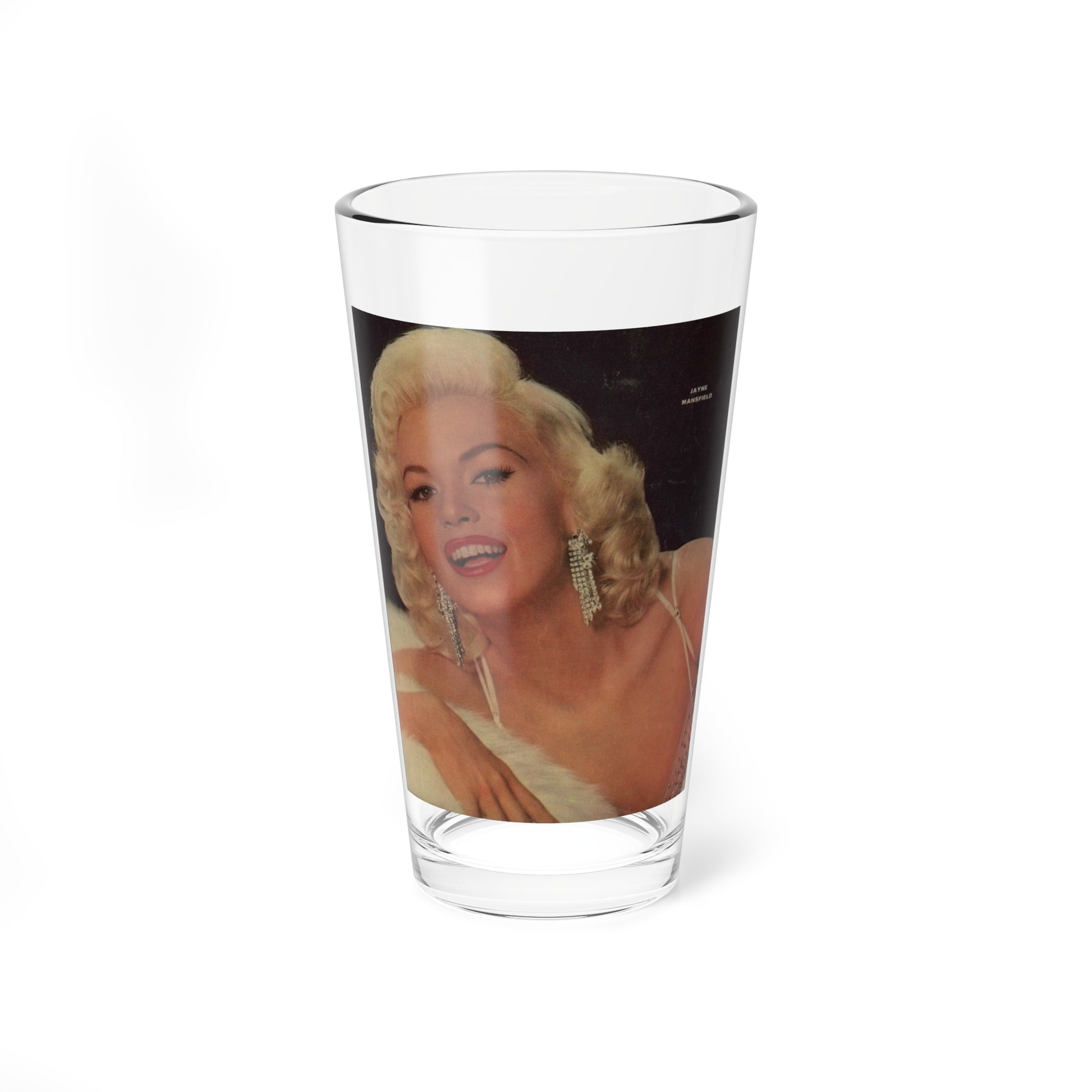 Jayne Mansfield #151 (Vintage Female Icon) Pint Glass 16oz-16oz-Go Mug Yourself