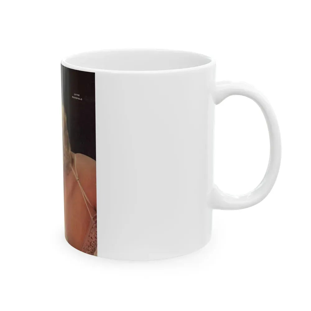 Jayne Mansfield #151 (Vintage Female Icon) White Coffee Mug - Go Mug Yourself
