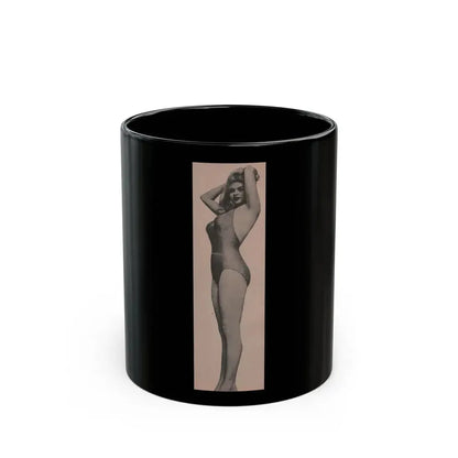 Jayne Mansfield #165 - 1 B&W Photo from Bold Pocket Mag. Jan. '56 (Vintage Female Icon) Black Coffee Mug 11oz - Go Mug Yourself