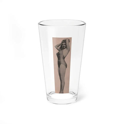 Jayne Mansfield #165 - 1 B&W Photo from Bold Pocket Mag. Jan. '56 (Vintage Female Icon) Pint Glass 16oz 16oz - Go Mug Yourself