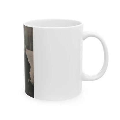Jayne Mansfield #167 - 1 Page, 1 B&W Photo from Fabulous Females Mag. Issue #01 '55 (Vintage Female Icon) White Coffee Mug - Go Mug Yourself