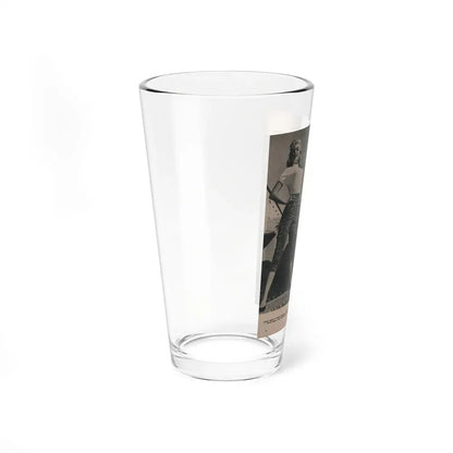 Jayne Mansfield #170 - Fabulous Females Mag. Issue #01 '55 - 2 B&W Photos (Vintage Female Icon) Pint Glass 16oz - Go Mug Yourself